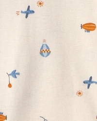 Baby Boy 5-Pack Airplane Multipack Bodysuits