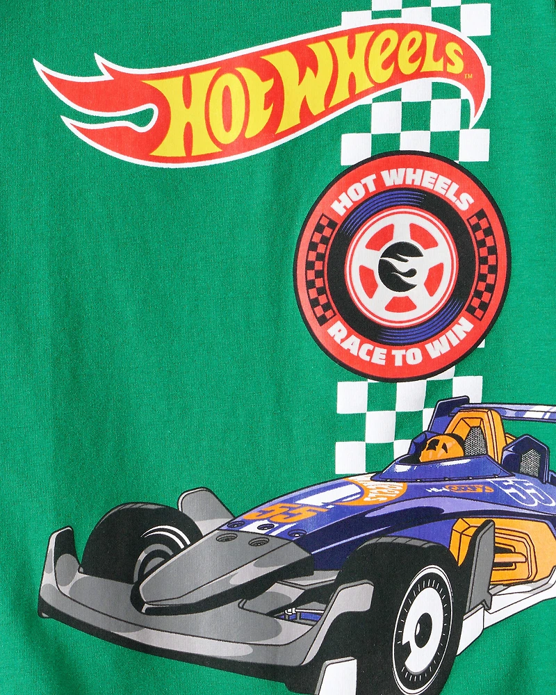 Toddler Boy Hot Wheels Racecar Short-Sleeve Graphic Tee - Green