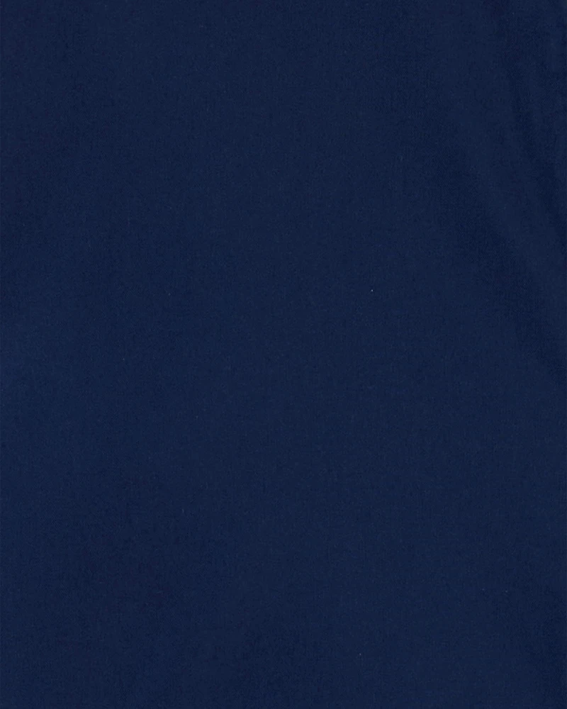 Baby Boy Solid Windbreaker Jacket - Navy