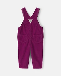 Baby Girl Corduroy Overalls - Purple