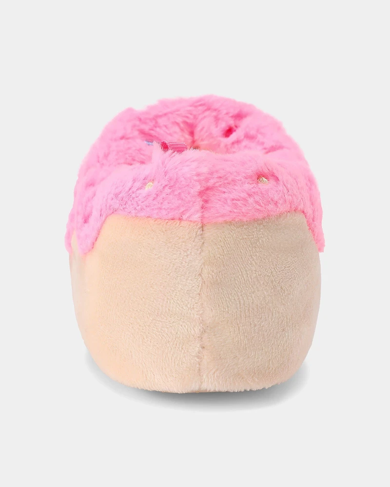 Girls Donut Slippers - Pink/Beige