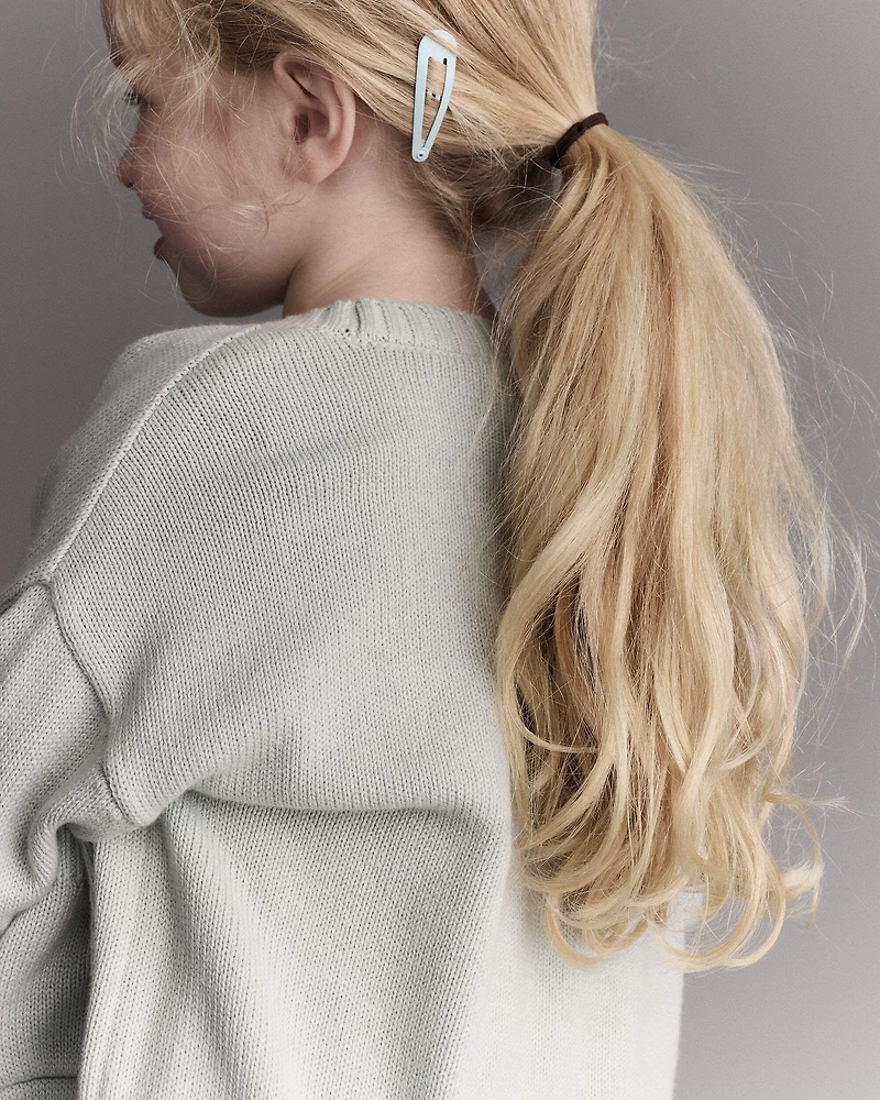 Toddler Girl Cardigan with Avenue Pockets - Light Blue