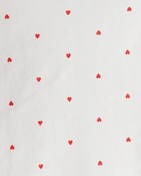 Baby Girl 3-Piece Heart Print Long-Sleeve Dress Set - Pink