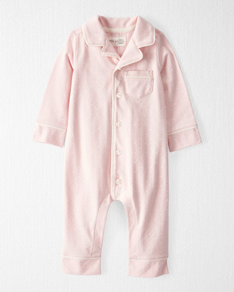 Baby Girl Organic Cotton Coat Style One Piece