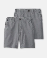 Boys -Pack Uniform Active Pull-On Shorts