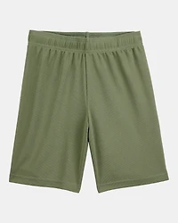 Boys Active Mesh Shorts - Green