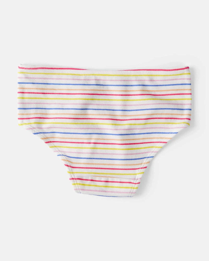 Toddler Girl 7-Pack Brief Stretch Cotton Underwear - Pink/Yellow