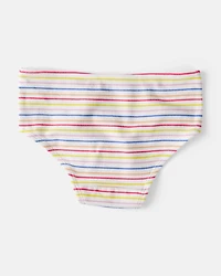 Toddler Girl 7-Pack Brief Stretch Cotton Underwear - Pink/Yellow
