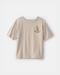 Boys Key West Graphic Tee - Beige