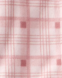 Toddler Girl 2-Piece Plaid Top and Wide Leg Pants - Pink