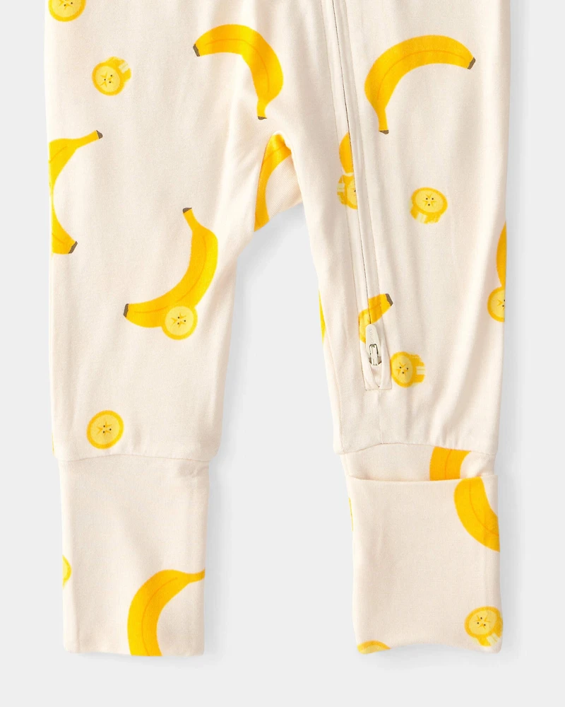 Baby Banana PurelySoft Sleep & Play Pajama - Yellow/Cream