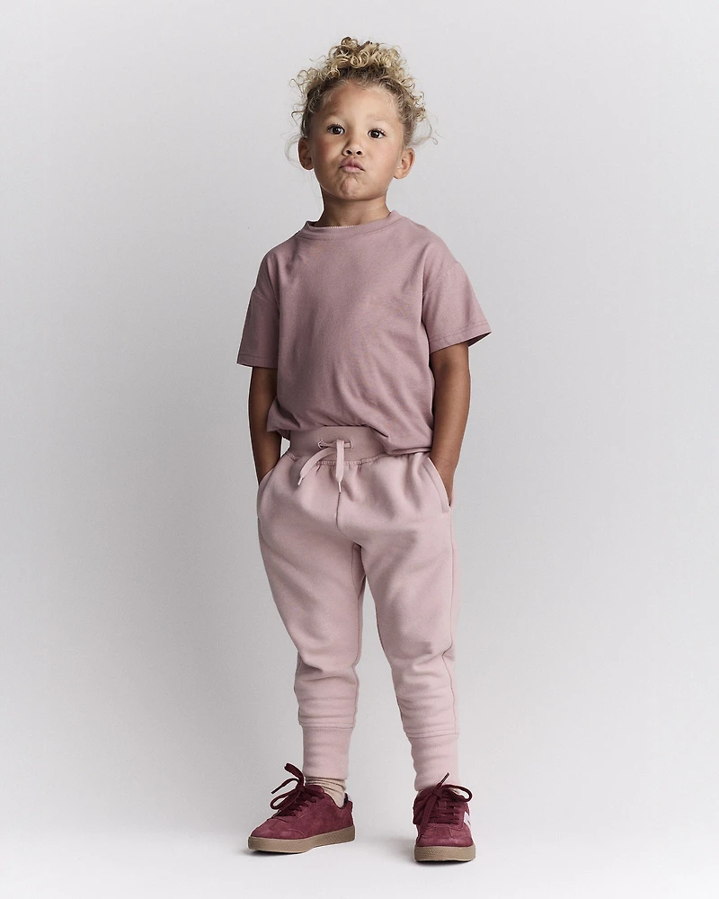 Toddler Short-Sleeve Relaxed Tee - Mauve
