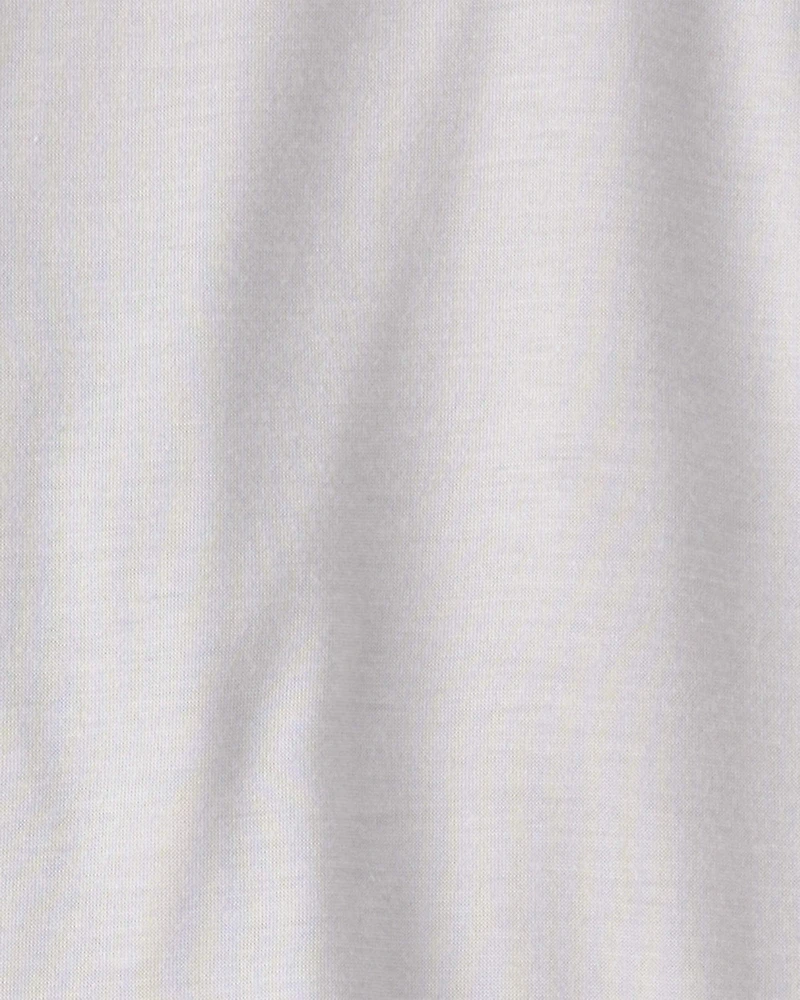 Boys Gaming Solid Loose Fit 2-Piece Pajama Set - Grey/Blue