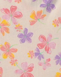 Girls Tropical Floral Romper
