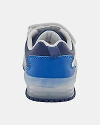 Toddler Light-Up Casual Sneakers - White/Navy