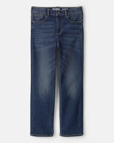Kid Dark Wash Relaxed-Fit Classic Jeans