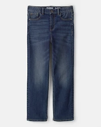 Kid Dark Wash Relaxed-Fit Classic Jeans