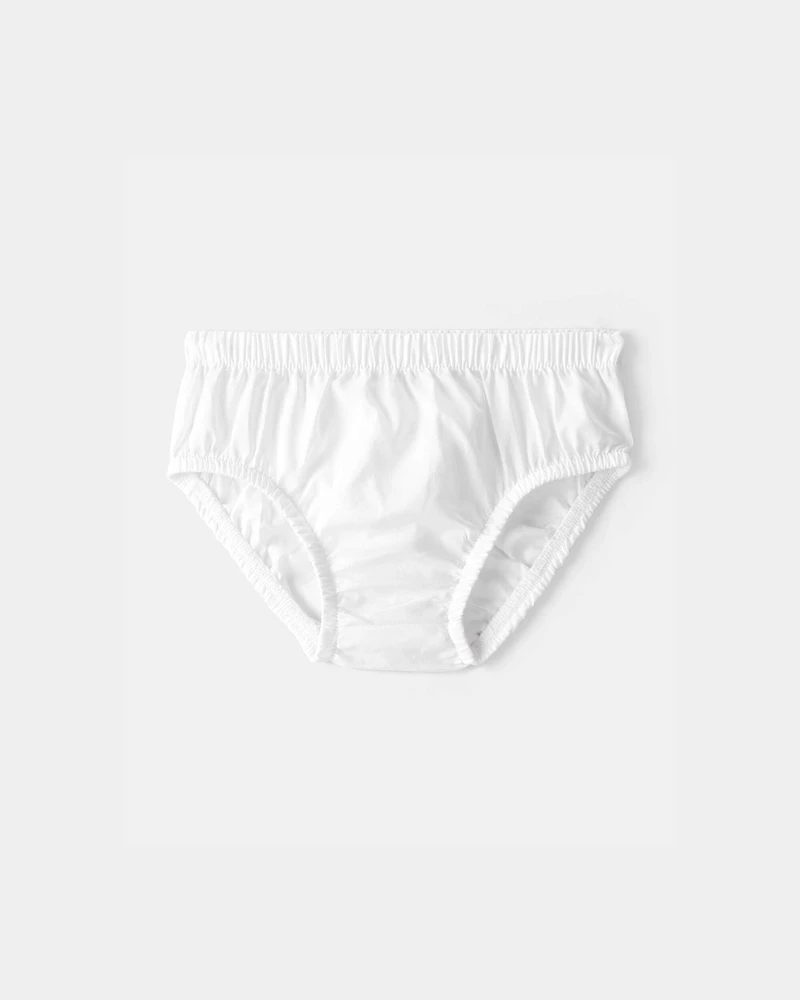 Baby Girl Floral Ruffle Dress - Blue/White