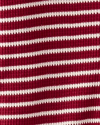 Baby Organic Cotton Waffle Knit Striped Sleep & Play Pajamas