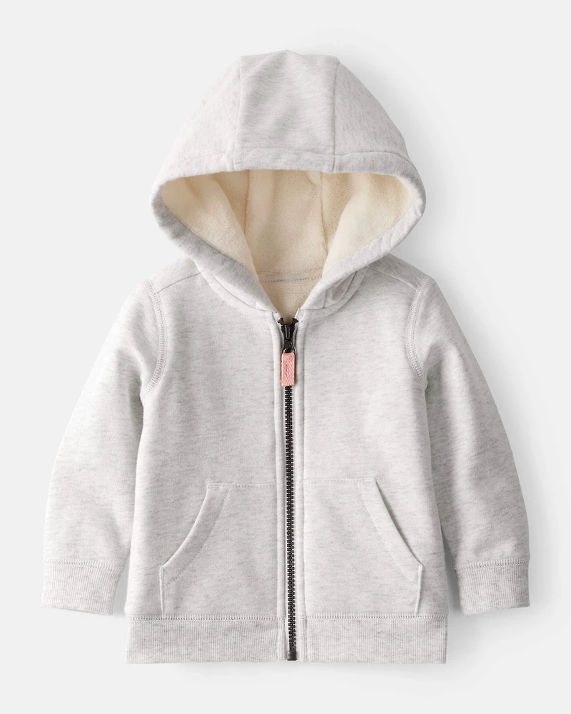 Baby Girl 2-Piece DayDream Fleece Hooded Sweatshirt & Joggers Set - Grey