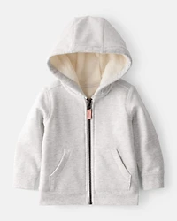 Baby Girl 2-Piece DayDream Fleece Hooded Sweatshirt & Joggers Set - Grey