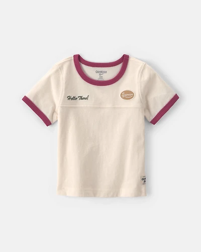 Baby Boy 'Hello There' Graphic Tee - Cream