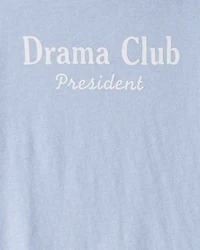 Girls Drama Club Long-Sleeve Graphic Tee - Blue