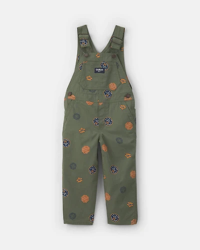 Toddler Patch Logo Overalls - Green