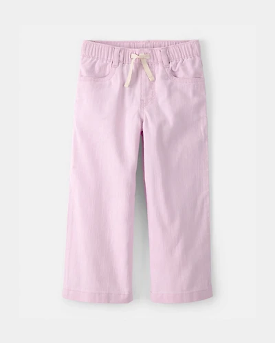 Toddler Girl Drawstring Wide-Leg Pants - Pink