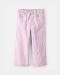 Toddler Girl Drawstring Wide-Leg Pants - Pink