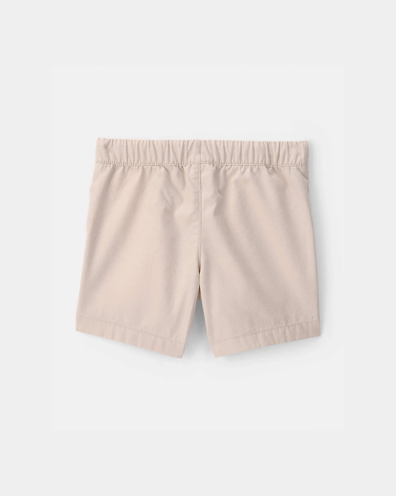 Baby Boy Canvas Shorts - Khaki