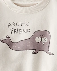 Baby 2-Piece Set Made with Organic Cotton in Artic Friends Print