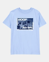 Kid Hoop All Day Short-Sleeve Graphic Tee - Blue
