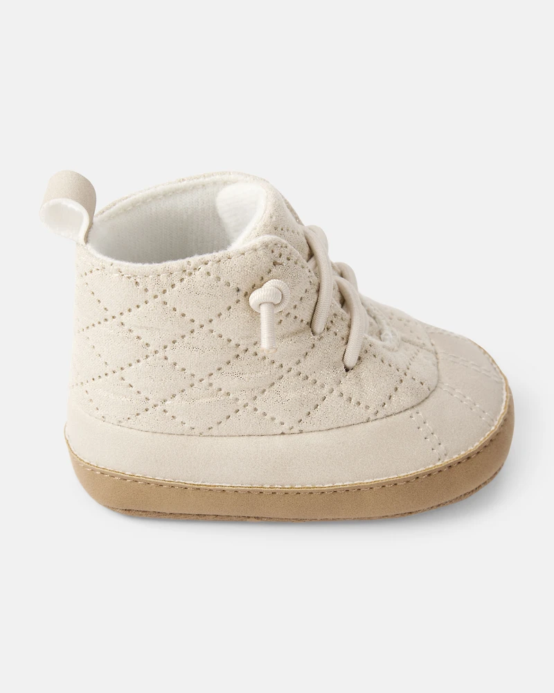 Baby Girl Sherpa Duck Boots - Ivory