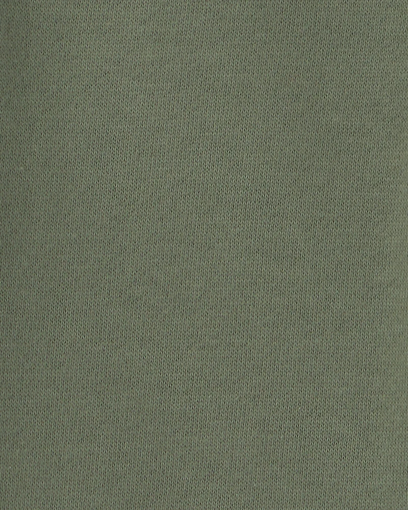 Toddler Boy French Terry Joggers - Olive Green