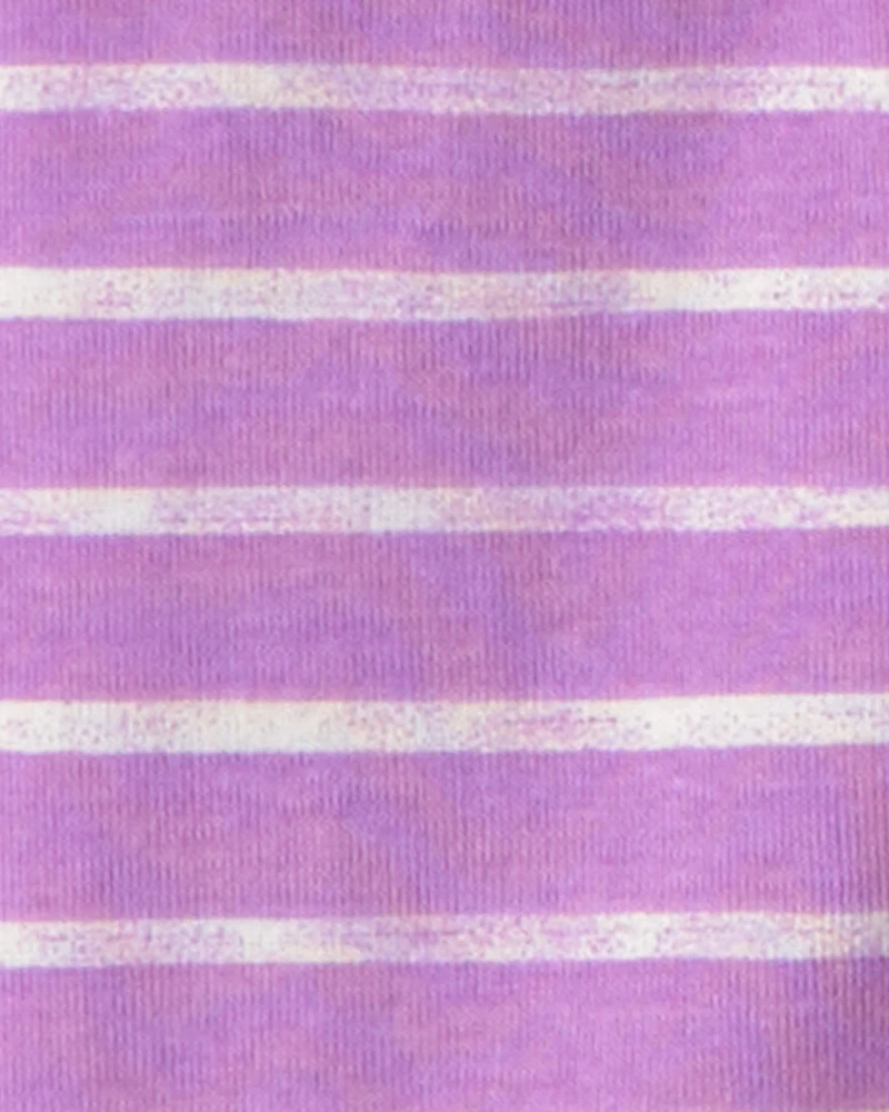 Girls Snacks 100% Cotton 6-Piece Pajama Sets - Pink/Purple/Cream
