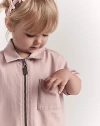 Toddler Day Out™ Cropped Jumpsuit - Light Pink