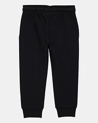 Toddler Boy Pull-On Drawstring Joggers - Black