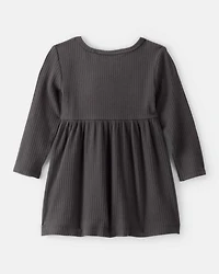 Baby Girl Long-Sleeve Dress - Black