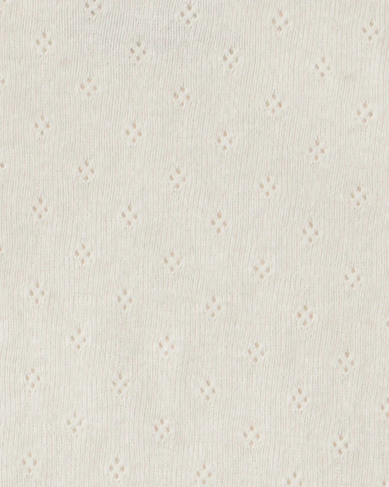 Baby Girl 3-Piece Floral French Terry Long-Sleeve Bodysuit & Pant Set - Ivory