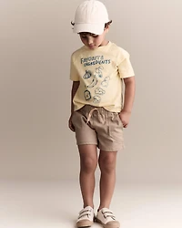 Toddler Boy Standard Shorts with Pockets - Khaki