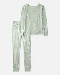 Kid Easter Bunny PurelySoft 2-Piece Pajama Set - Green