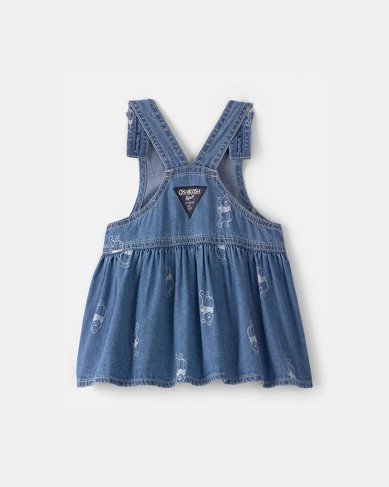 Baby Girl Disney© Winnie the Pooh Denim Wrap Skirtall - Medium Wash