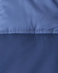 Boys 2-Piece Hooded Snowsuit Jacket & Bib Set - Navy