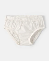 Baby Girl Bear-Print Cotton Short-Sleeve Dress - Blue