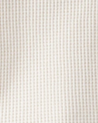 Baby Boy Long-Sleeve Waffle Knit Utility Shirt - White