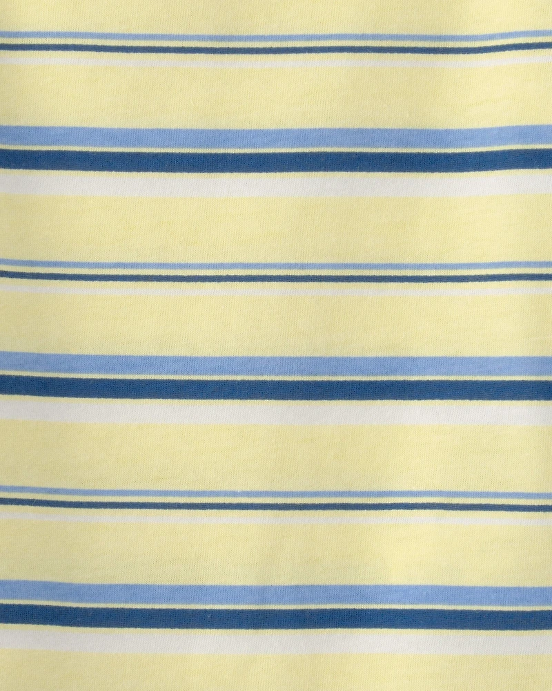 Baby Striped T-Shirt - Yellow/Blue