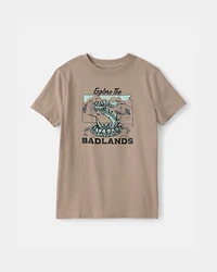 Boys Badlands Snake Graphic Tee - Brown
