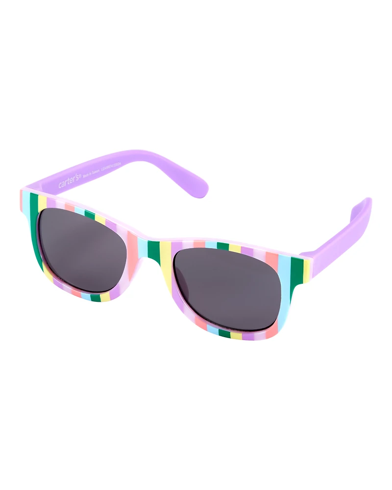 Striped Classic Sunglasses - Purple