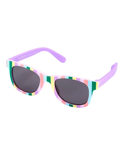 Striped Classic Sunglasses - Purple